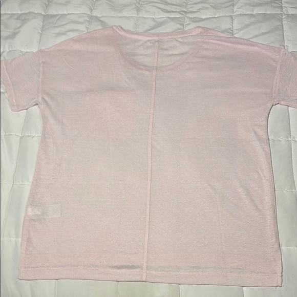 Old Navy Light Pink Boyfriend Short Sleeve Pocket T-Shirt - Picture 8 of 10